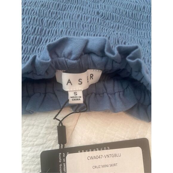 Chaser Cruz Vintage Blue Mini Skirt NEW NWT - Picture 7 of 8